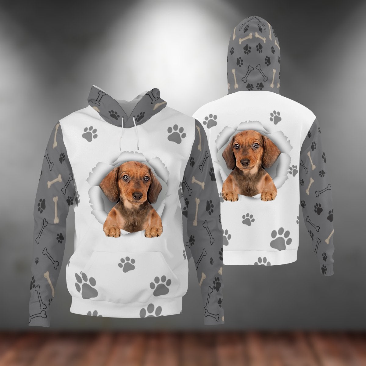 Dachshund-Paw Dog Unisex Hoodie