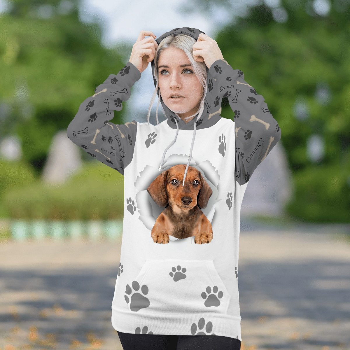 Dachshund-Paw Dog Unisex Hoodie