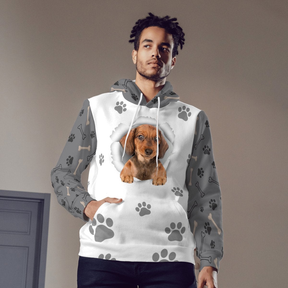 Dachshund-Paw Dog Unisex Hoodie
