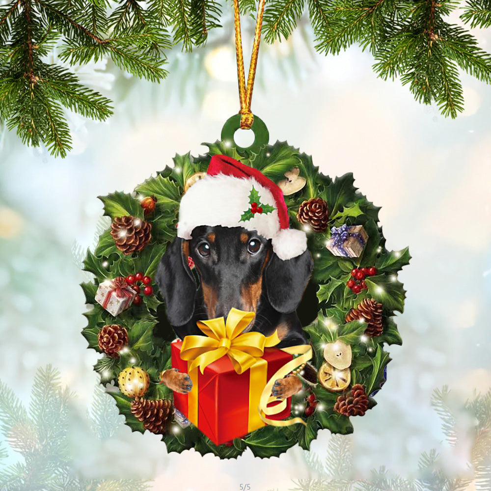 Dachshund02 Christmas Gift Hanging Ornament