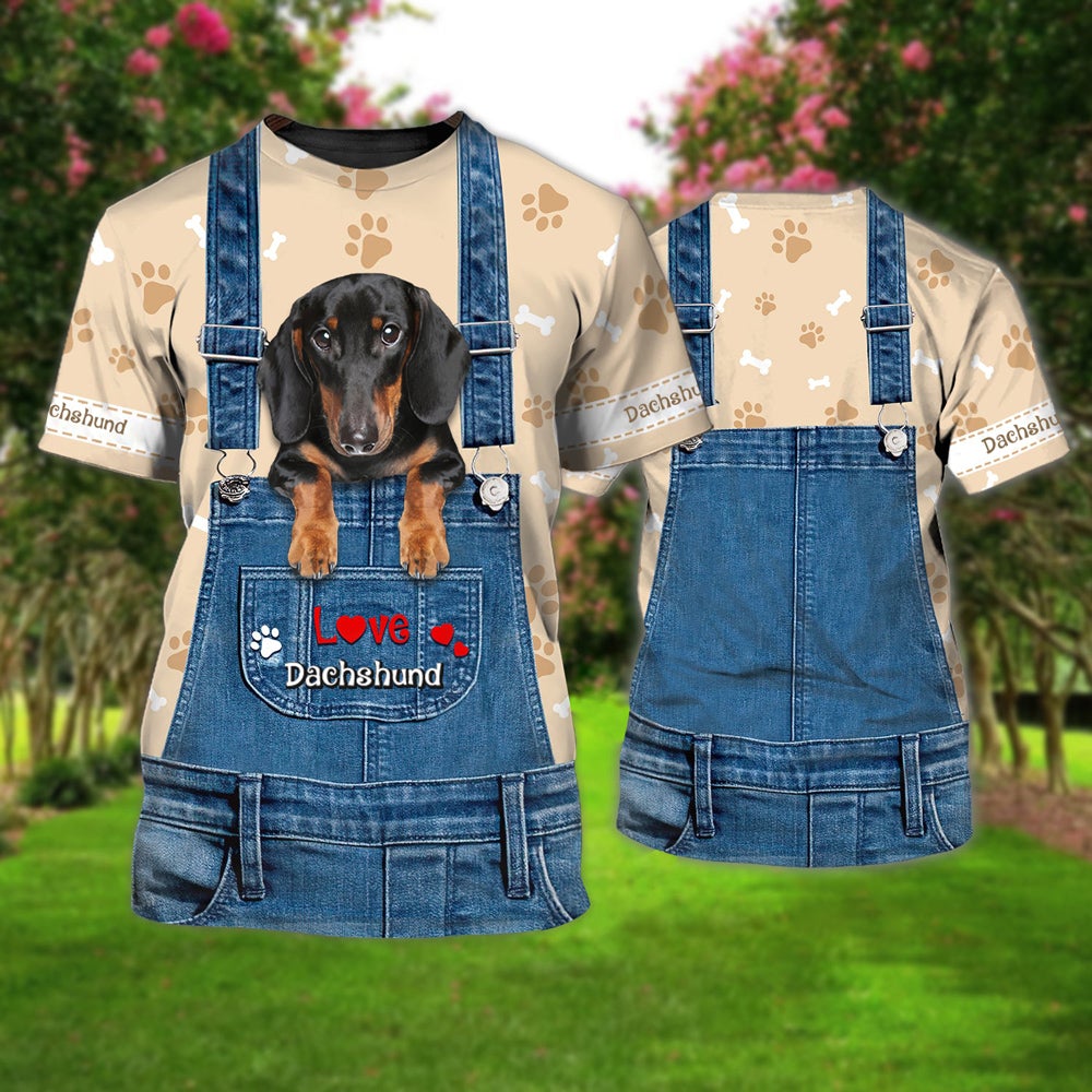 Love Dachshund Cute Unisex T-shirt
