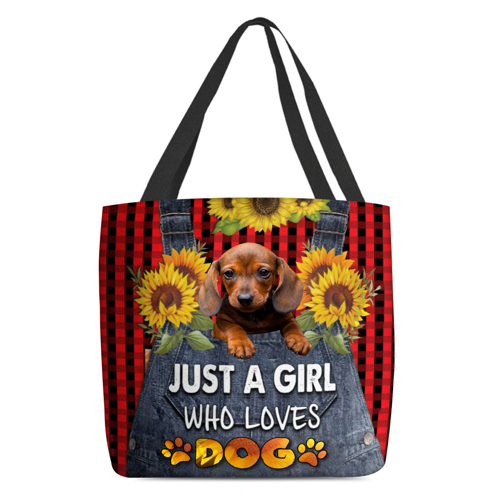 Dachshund -Just A Girl Who Loves Dog Tote Bag