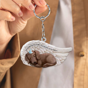 Dachshund Sleeping Angel - Forever In My Heart Acrylic Keychain