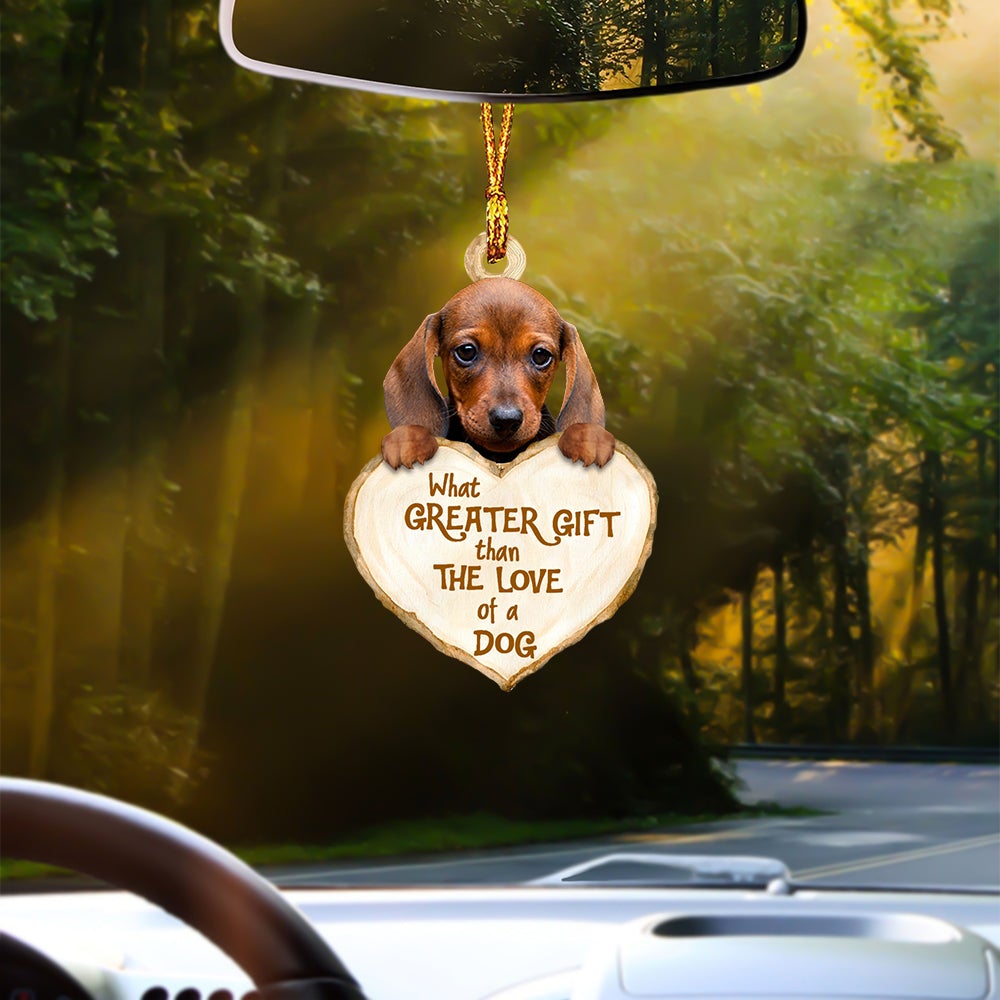 Dachshund Greater Gift Car Hanging Ornament