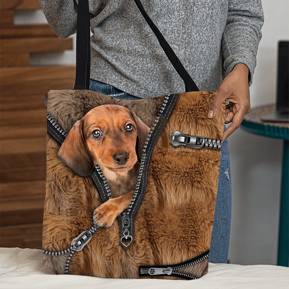 Dachshund All Over Printed Tote Bag