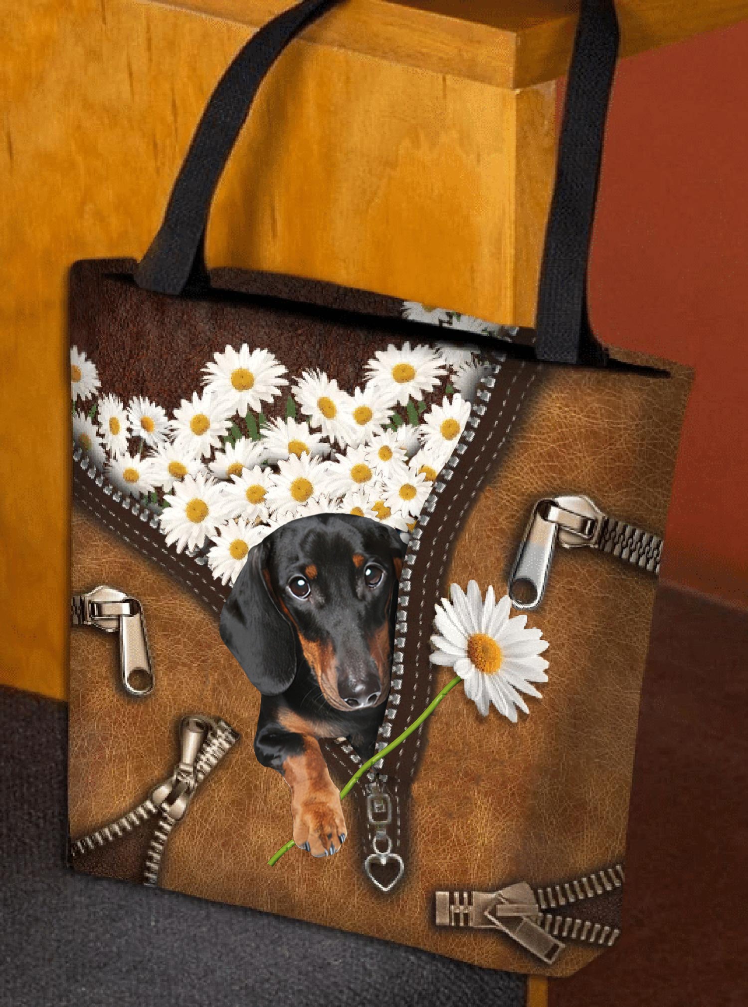 Dachshund Daisy Women Tote Bag