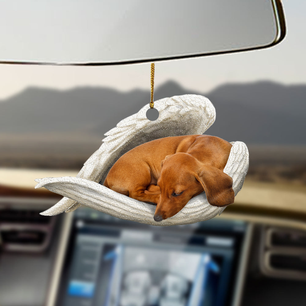 Dachshund Sleeping Angel Ornament Sleeping Angel Car Hanging Ornament