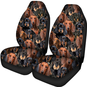 A Bunch Of Dachshunds Car Seat Cover