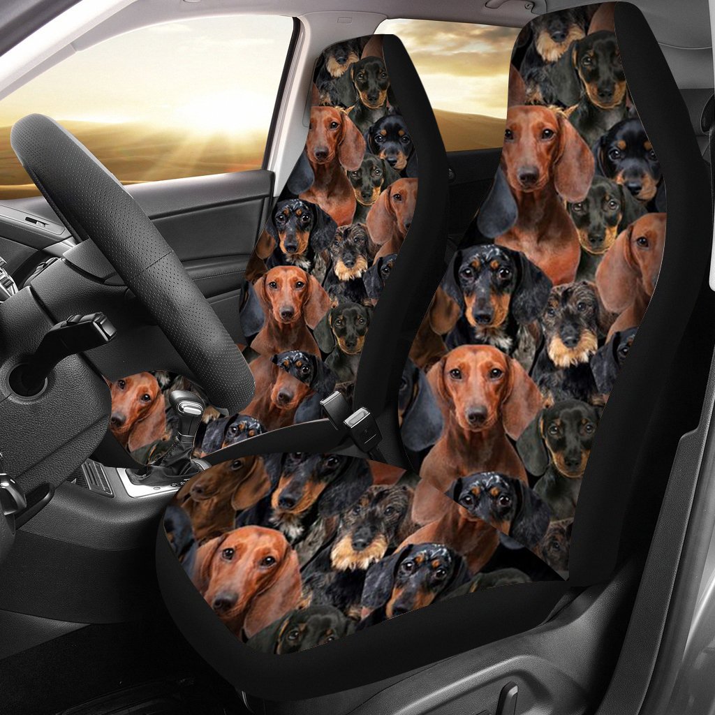 A Bunch Of Dachshunds Car Seat Cover