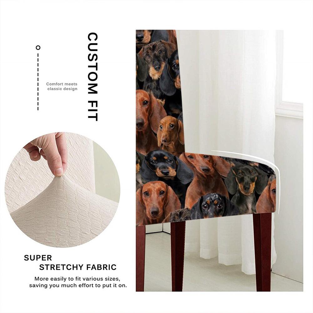 A Bunch Of Dachshunds Chair Cover/Great Gift Idea For Dog Lovers
