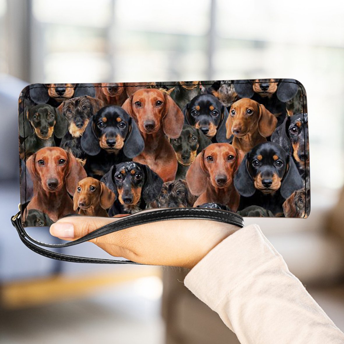 A Bunch Of Dachshunds Clutch Purse