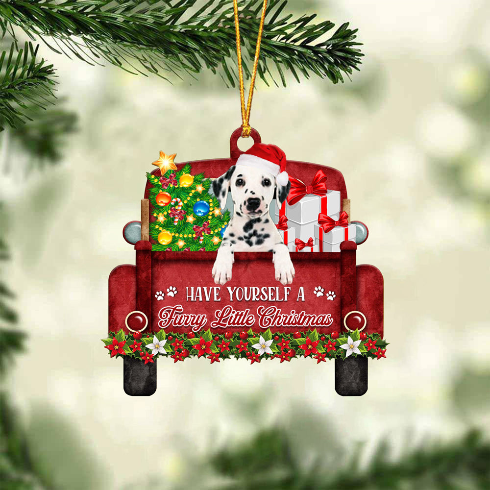 Dalmatian02 Have Yourself A Furry Little Christmas Ornament