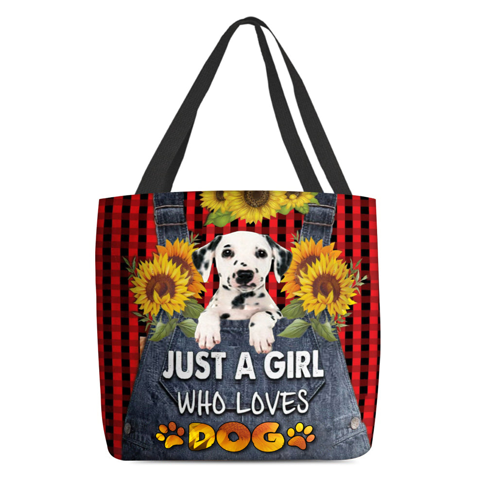 Dalmatian-Just A Girl Who Loves Dog Tote Bag