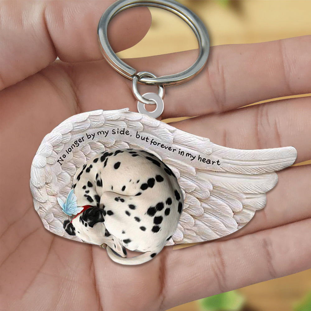 Dalmatian Sleeping Angel - Forever In My Heart Acrylic Keychain
