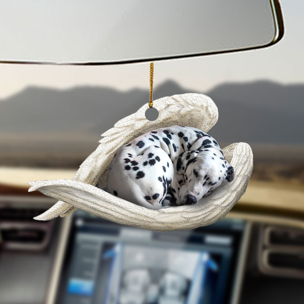 Dalmatian Sleeping Angel Ornament Sleeping Angel Car Hanging Ornament