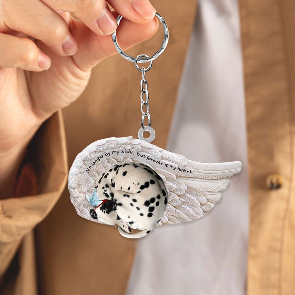 Dalmatian Sleeping Angel - Forever In My Heart Acrylic Keychain