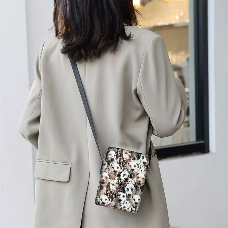 A Bunch Of Dalmatians Oxford Cloth Zipped Messenger Bag