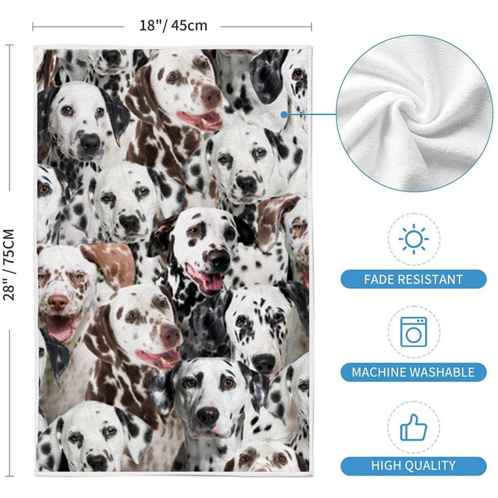 A Bunch Of Dalmatians Kitchen Towel