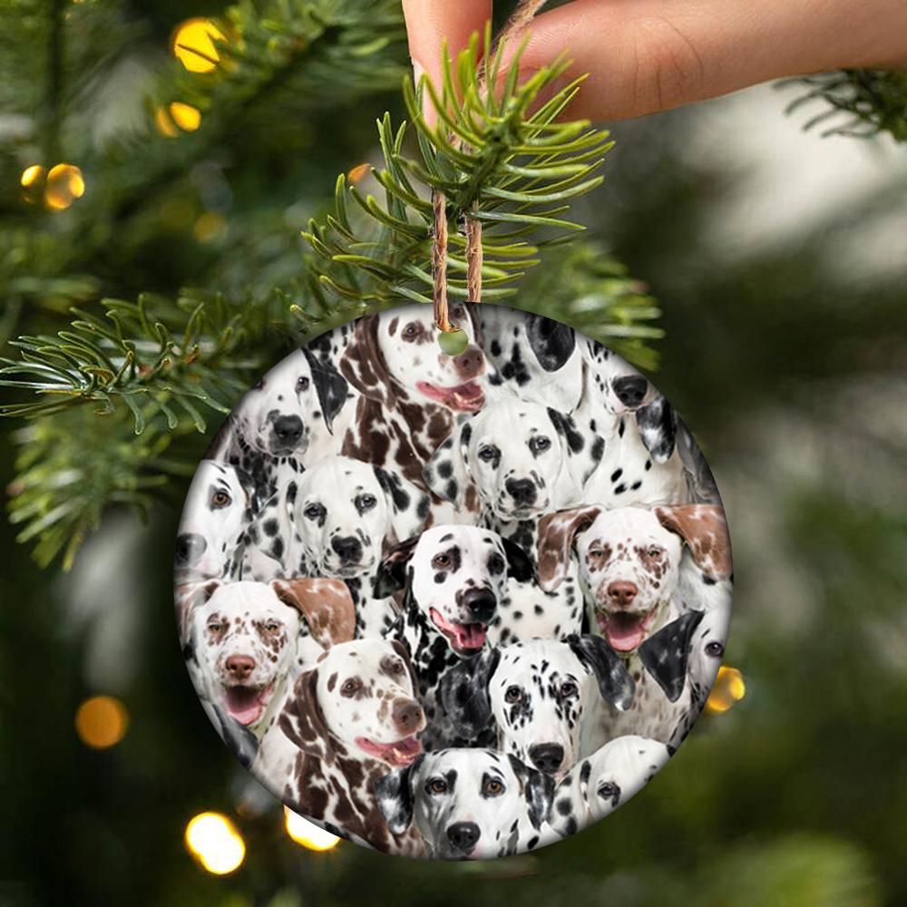 A Bunch Of Dalmatians Porcelain/Ceramic Ornament