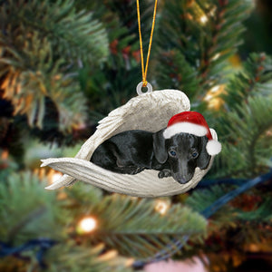 Dashuand (Black) Sleeping Angel Christmas Ornament