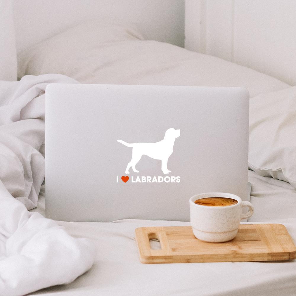 I Love Labradors Vinyl Car Sticker