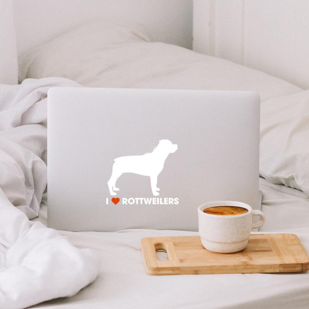 I Love Rottweilers Vinyl Car Sticker