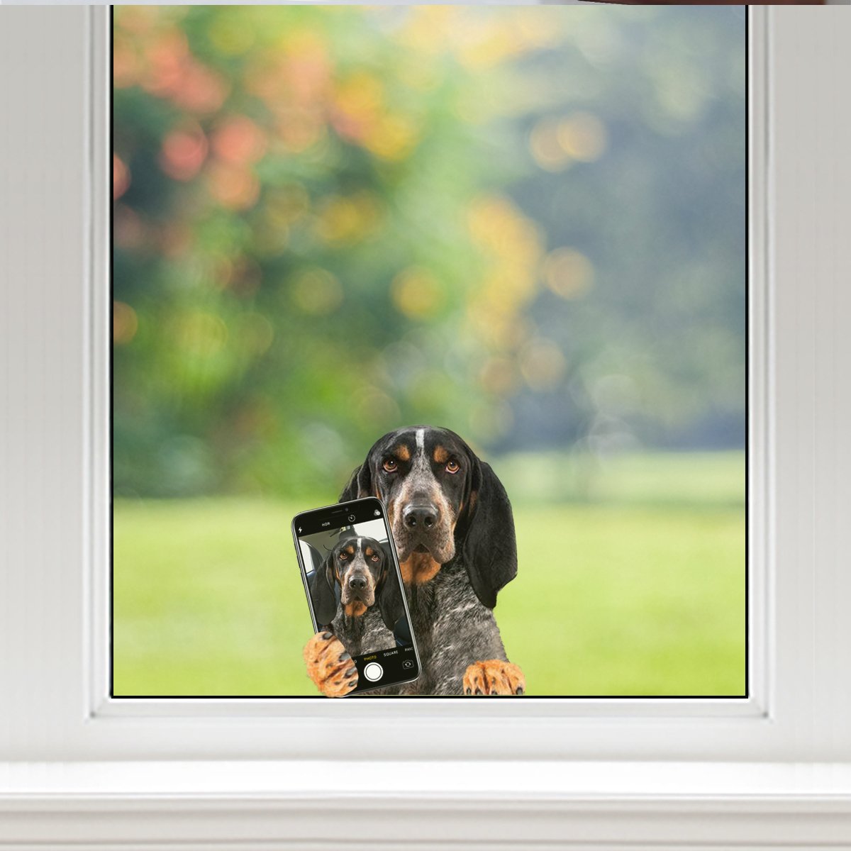 Do You Like My Selfie - Bluetick Coonhound Car/ Door/ Fridge/ Laptop Sticker V1