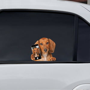 Do You Like My Selfie - Dachshund Car/ Door/ Fridge/ Laptop Sticker V1