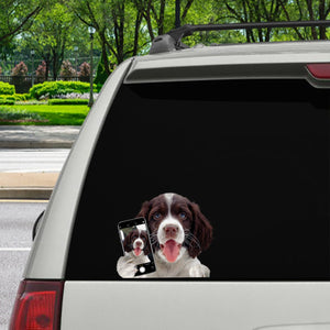 Do You Like My Selfie - English Springer Spaniel Car/ Door/ Fridge/ Laptop Sticker V1