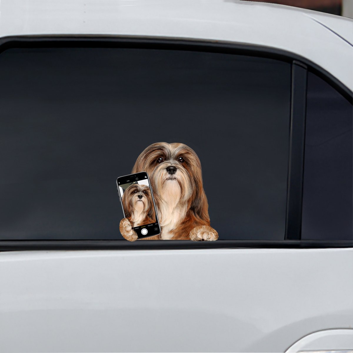 Do You Like My Selfie - Lhasa Apso Car/ Door/ Fridge/ Laptop Sticker V1