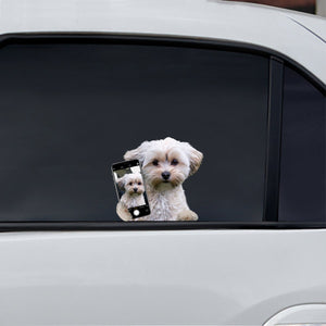 Do You Like My Selfie - Morkie Car/ Door/ Fridge/ Laptop Sticker V1
