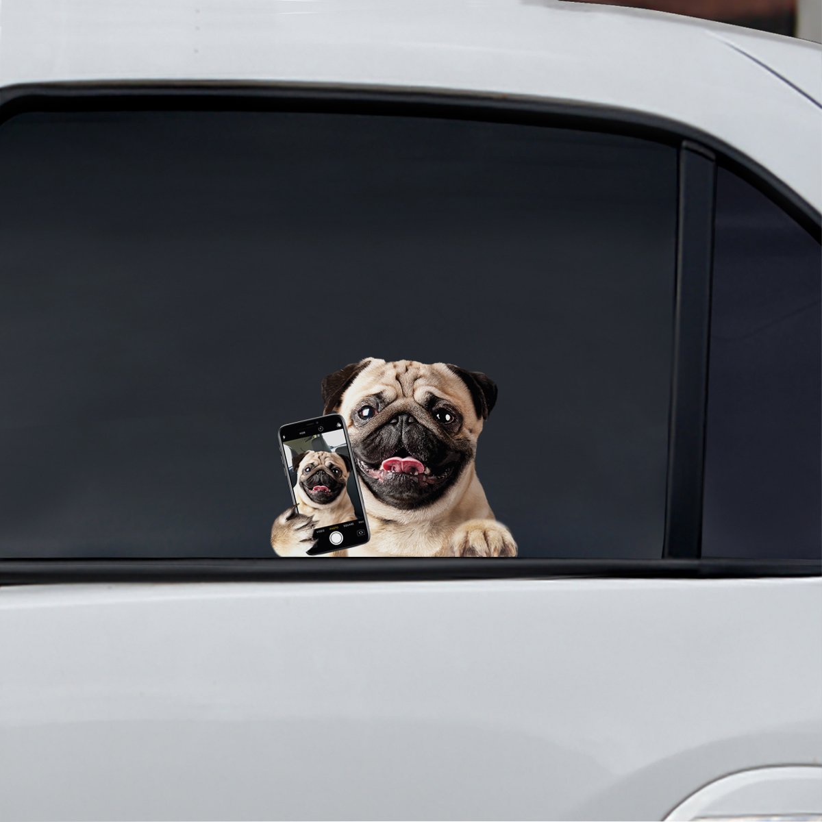 Do You Like My Selfie - Pug Car/ Door/ Fridge/ Laptop Sticker V1