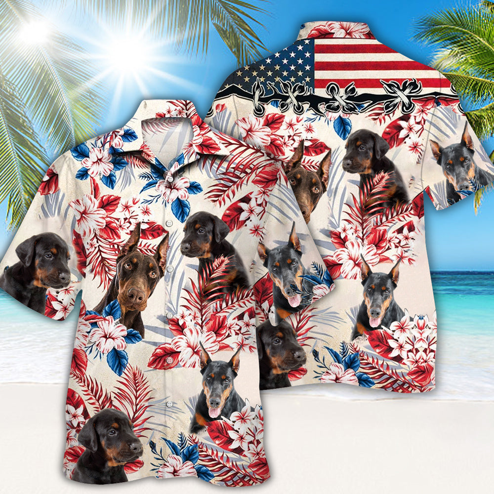 Doberman Hawaiian Shirt
