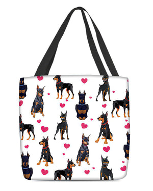 Cute Doberman Tote Bag