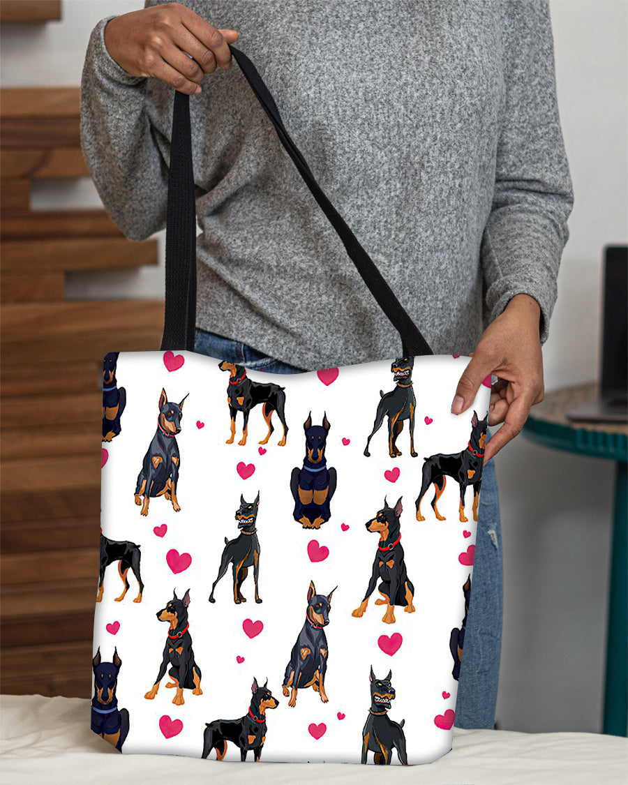 Cute Doberman Tote Bag