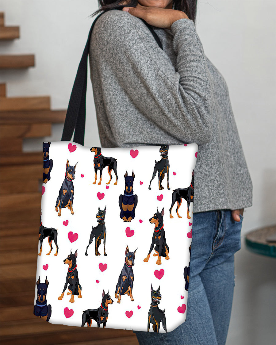 Cute Doberman Tote Bag