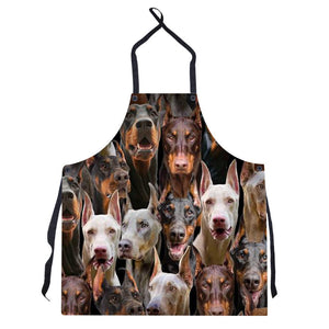 A Bunch Of Doberman Pinchers Apron/Great Gift Idea For Christmas