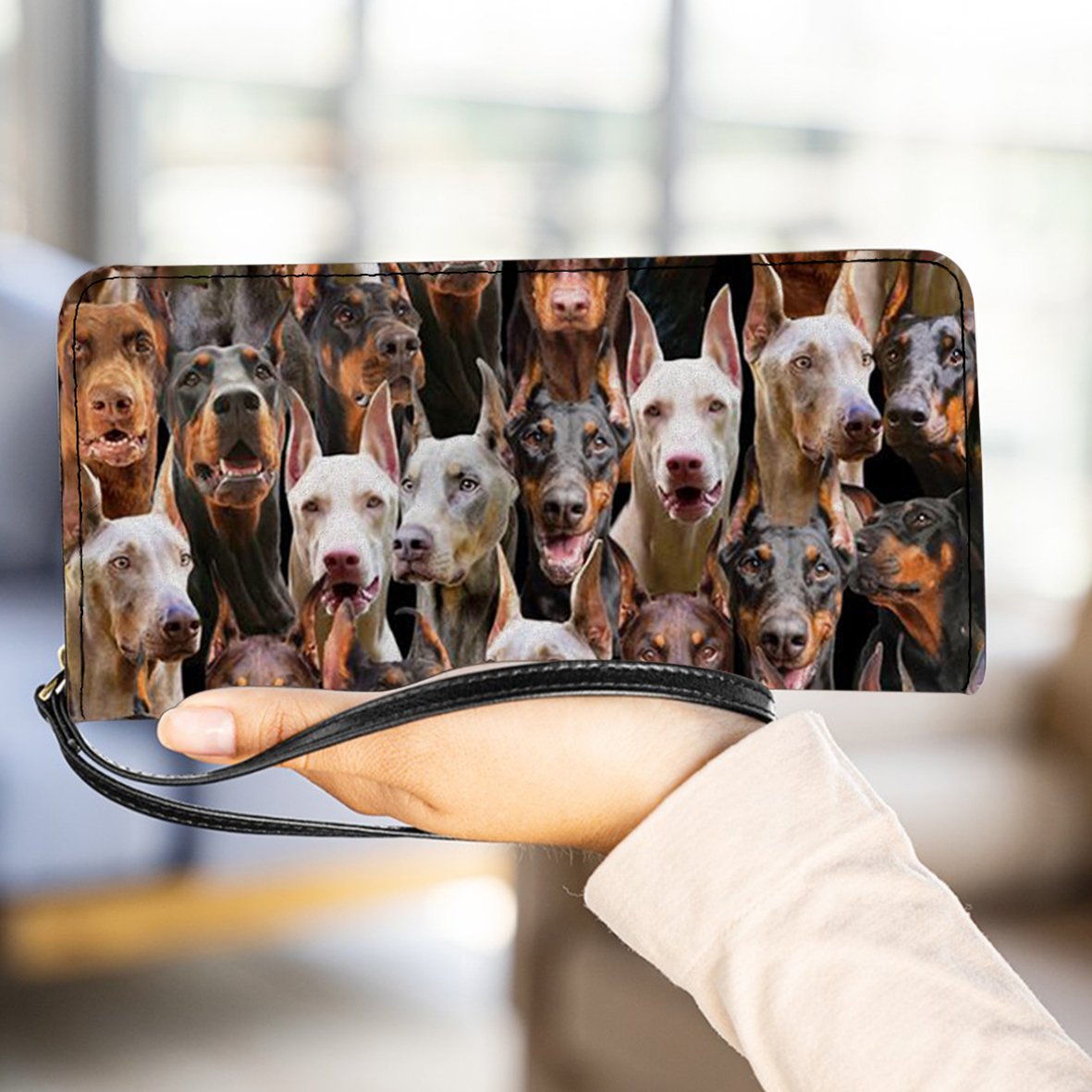 A Bunch Of Doberman Pinchers Clutch Purse