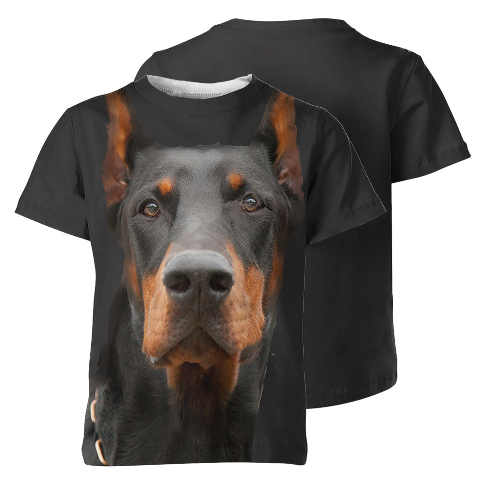 Doberman 3D Graphic Unisex T-shirt