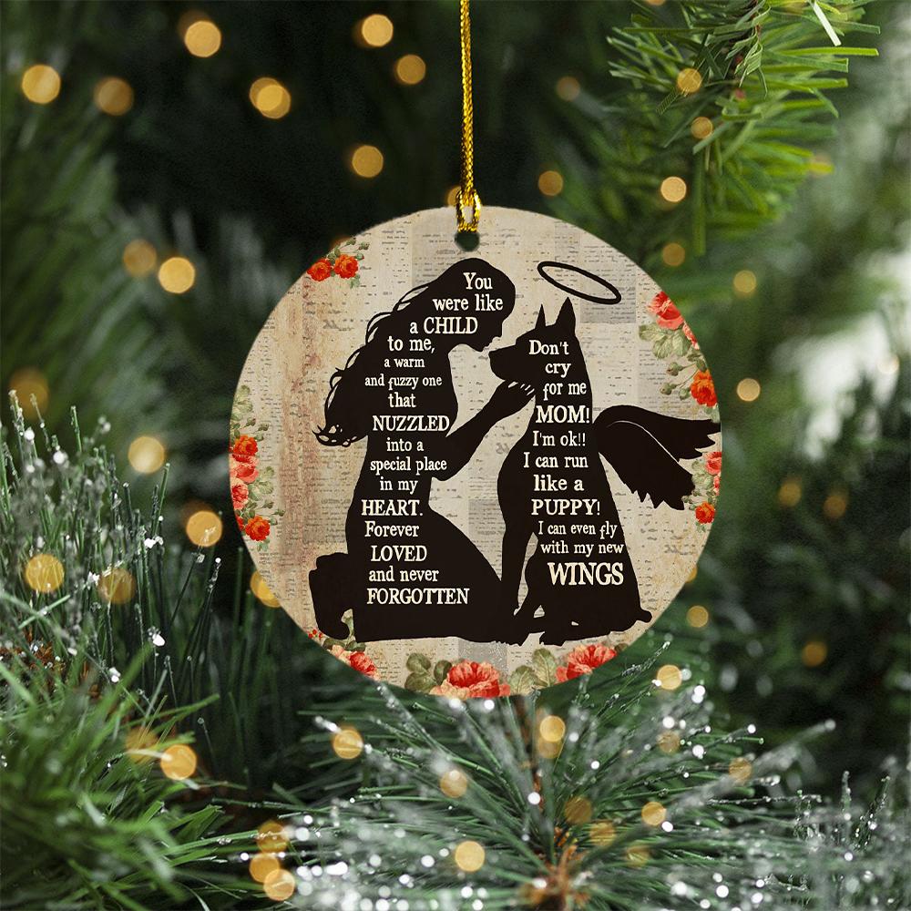 Doberman Angel Memorial Ornament