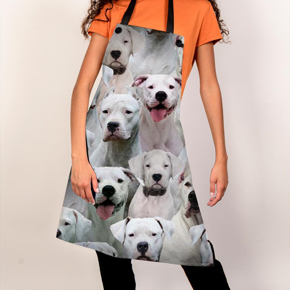 A Bunch Of Dogo Argentinos Apron/Great Gift Idea For Christmas