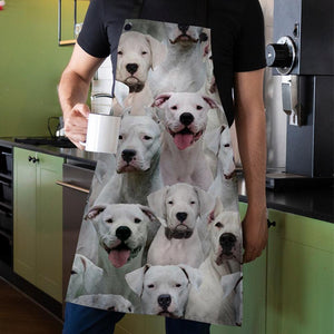 A Bunch Of Dogo Argentinos Apron/Great Gift Idea For Christmas