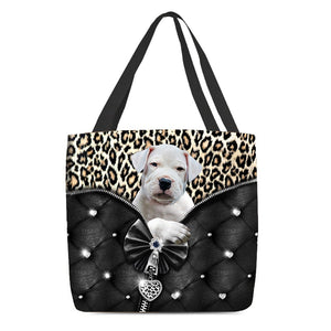 2022 New Release Dogo Argentino All Over Printed Tote Bag