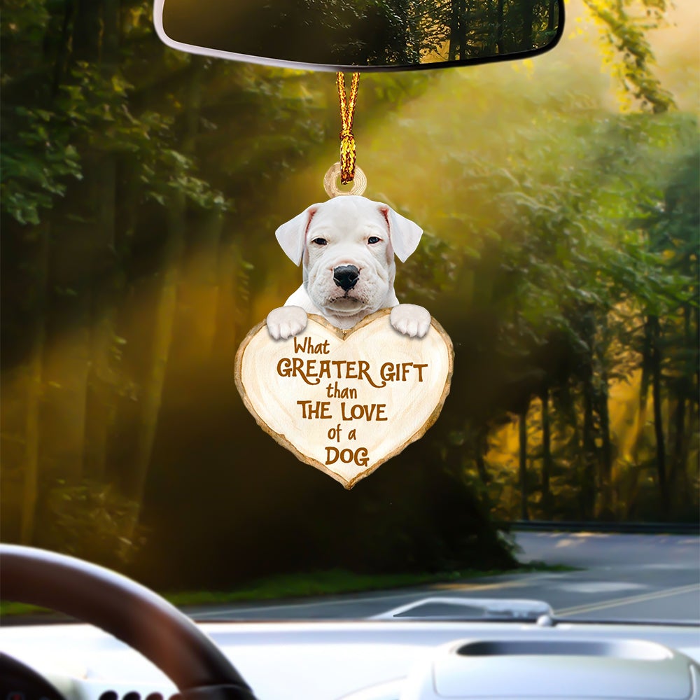 Dogo Argentino Greater Gift Car Hanging Ornament