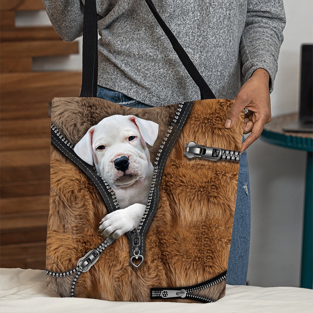 Dogo Argentino All Over Printed Tote Bag