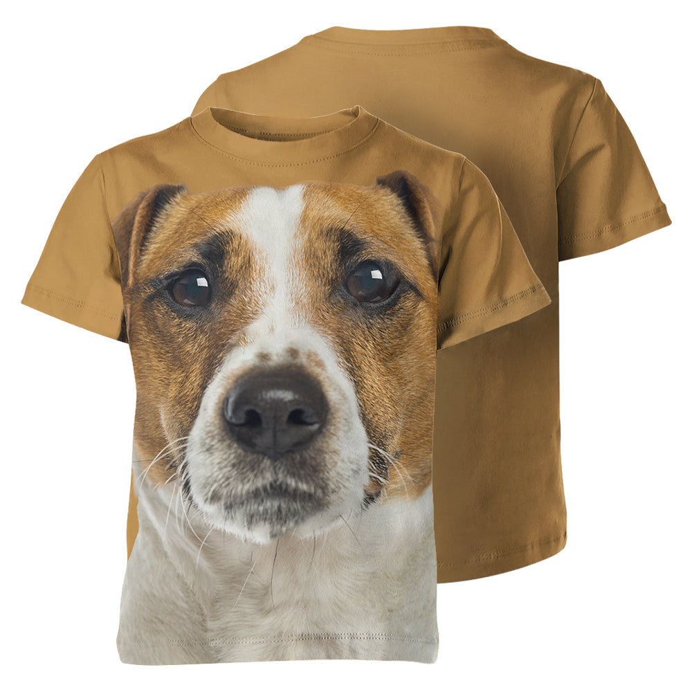 Dogs Jack Russell Terrier 3D Graphic Unisex T-shirt