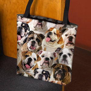 A  Bunch Of English Bulldogs Tote Bag