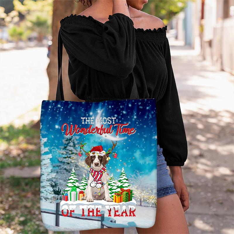 English Springer Spaniel Christmas Tote Bag
