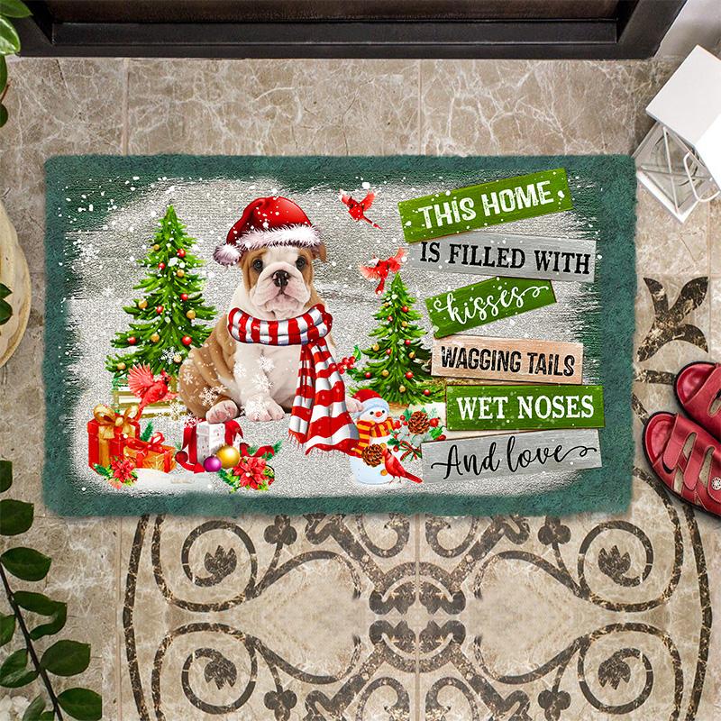 This Home Is Filled With Kisses/English Bulldog Doormat
