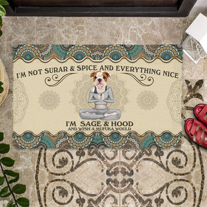 Wish A Mufuka Would-English Bulldog Doormat
